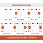 hauck Clear Step Autoclose 2, Weiß - Kinderschutzgitter Hundegitter Verstellbare Breite 75-80cm, 77cm Hoch, Selbstschließend, Flacher Einstieg, Beidseitige Einhand Öffnung, ohne Bohren