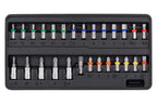 Connex Bit- und Steckschlüssel-Satz 52-teilig - Stabiler Kunststoffkoffer - 1/4 Zoll - Umschaltknarre mit Schnelllösefunktion - Für Montage- & Schraubarbeiten / Stecknuss-Set / Bit-Set / COXB365010