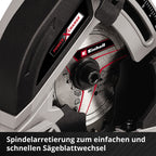 Einhell Akku-Mini-Handkreissäge TE-CS 18/89 Li - Solo Power X-Change (Lithium-Ionen, werkzeuglose Einstellung d. Schnitttiefe, hochwertiger Sägetisch, ohne Akku und Ladegerät)