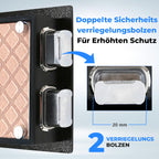 SereneLife 18L Tresor, Safe Für Zuhause Feuerfest & Wasserdicht, Digitaler Heimtresor mit Zugriff per Fingerabdruck, Möbeltresor mit Code & Schlüsseln, Safe Box für Wertsachen, Bargeld, Schmuck, Gold