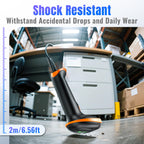 Tera Barcode Scanner 1D 2D QR Wired Handscanner Kabelgebundenes CMOS-Barcode-Lesegerät mit Stoßfest Wasserdicht IP65 Ergonomischer Griff 300,000-Pixel-Kamera und USB-Kabel, Plug&Play, D5100Y