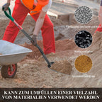HYCHIKA Schaufel Garten Platz, Schaufeln, Robuster Gartenspaten, Pflanzspaten, Bauschaufel, Hochwertiger Gehärteter Stahl, Ergonomischer Griff, Gartenwerkzeug Für Garten, Unkraut Jäten, Pflanzen