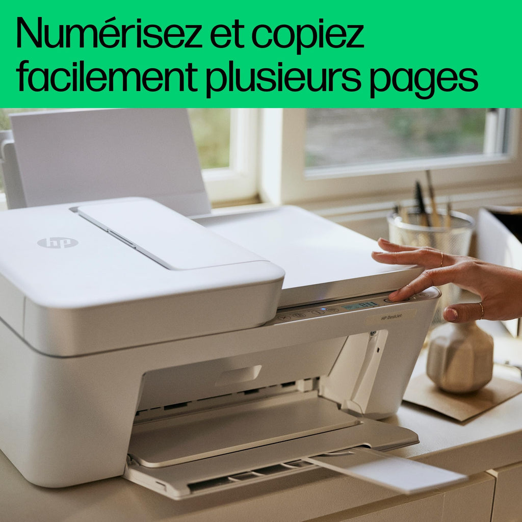 HP DeskJet 4220e Multifunktionsdrucker, 3 Monate gratis drucken Instant Ink inklusive, Drucker, Kopierer, Scanner, Mobiler Faxversand, WLAN, Automatische Dokumentenzuführung, Weiß