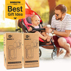 BUNDLEPRO Getränkehalter für Kinderwagen,Universal Getränkehalter für Fahrrad, 2 Stücke,360 Grad Rotation, Flaschenhalter Wasser Becherhalter für Trolleys Mountainbikes,Kinderwagen und Rollstuhl