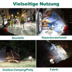 HYCHIKA LED Baustrahler 100W, LED Strahler 12000 LM 6500K, 2 Modes Adjustable Brightness, 360° Degree Rotation Wasserdichtes IP65 Arbeitsleuchter Drehbar, 2 m Kabel mit Stecker für Werkstatt Baustelle