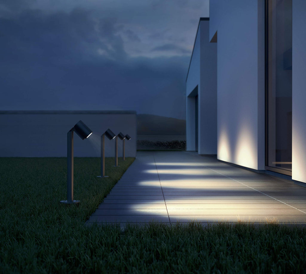 Steinel LED Wegeleuchte Spot Way SC Connect, smarte Standleuchte, Bewegungsmelder, steuerbar per App, Zeitplan, 7.9 W, 3000 K warmweiß, Anthrazit