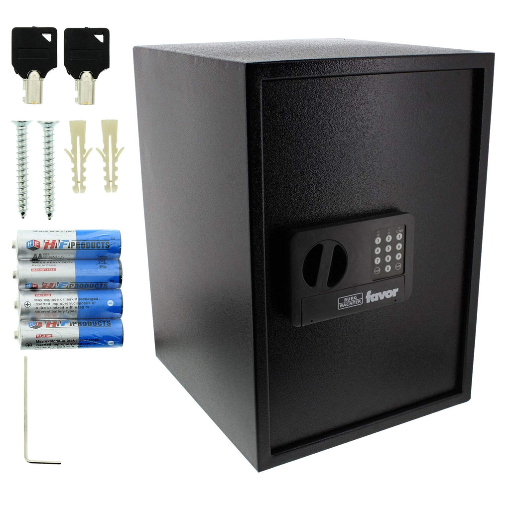 Burg-Wächter Möbeltresor mit Elektronikschloss, inkl. Fachboden, Favor, 55,0 l, 16,5 kg, S9 E, schwarz