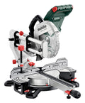metabo Kappsäge KGSV 216 MC - 1200 W, 216 mm Sägeblatt - Mit Zugfunktion, LED-Schnittlinie, variable Drehzahl, beidseitig neigbar, kompakt, exakte Schnitte, Spanabsaugung - Für Holz, Alu, Kunststoff