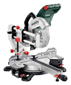 metabo Kappsäge KGSV 216 MC - 1200 W, 216 mm Sägeblatt - Mit Zugfunktion, LED-Schnittlinie, variable Drehzahl, beidseitig neigbar, kompakt, exakte Schnitte, Spanabsaugung - Für Holz, Alu, Kunststoff