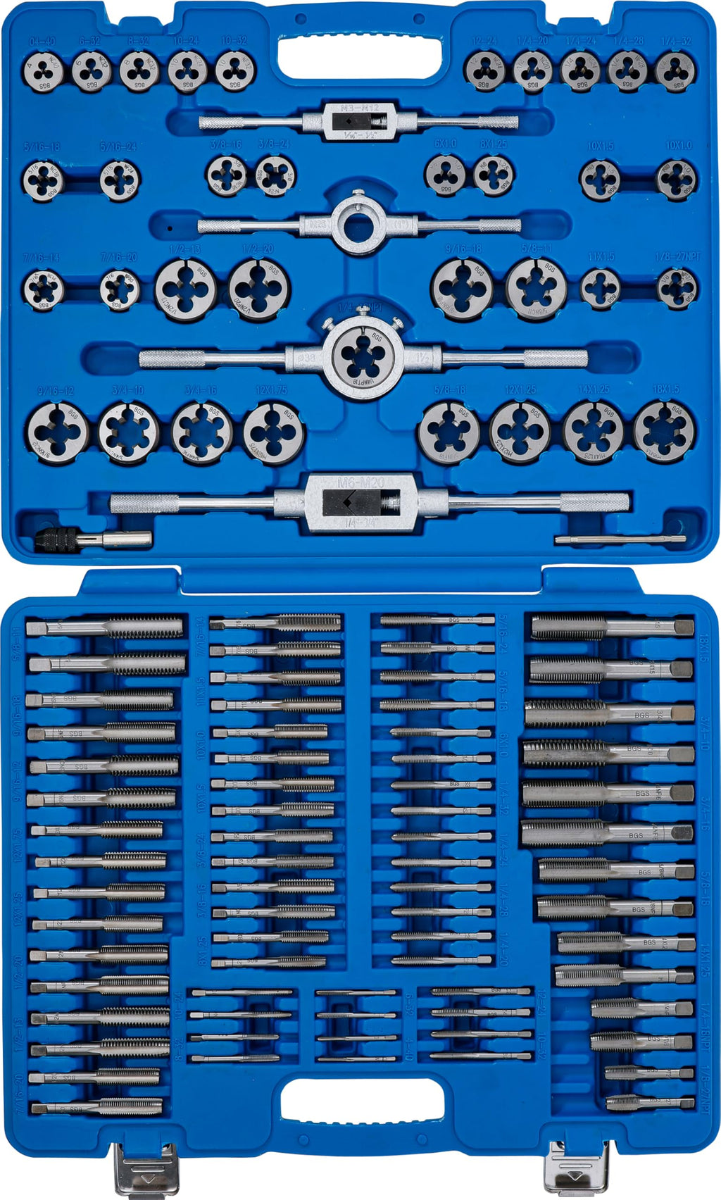 BGS 900 | Gewindeschneid-Satz | 110-tlg. | metrisch / Zoll | speziell für Feingewinde