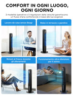 Midea FZ10-17JR Elegant Tower Fan with Remote Control