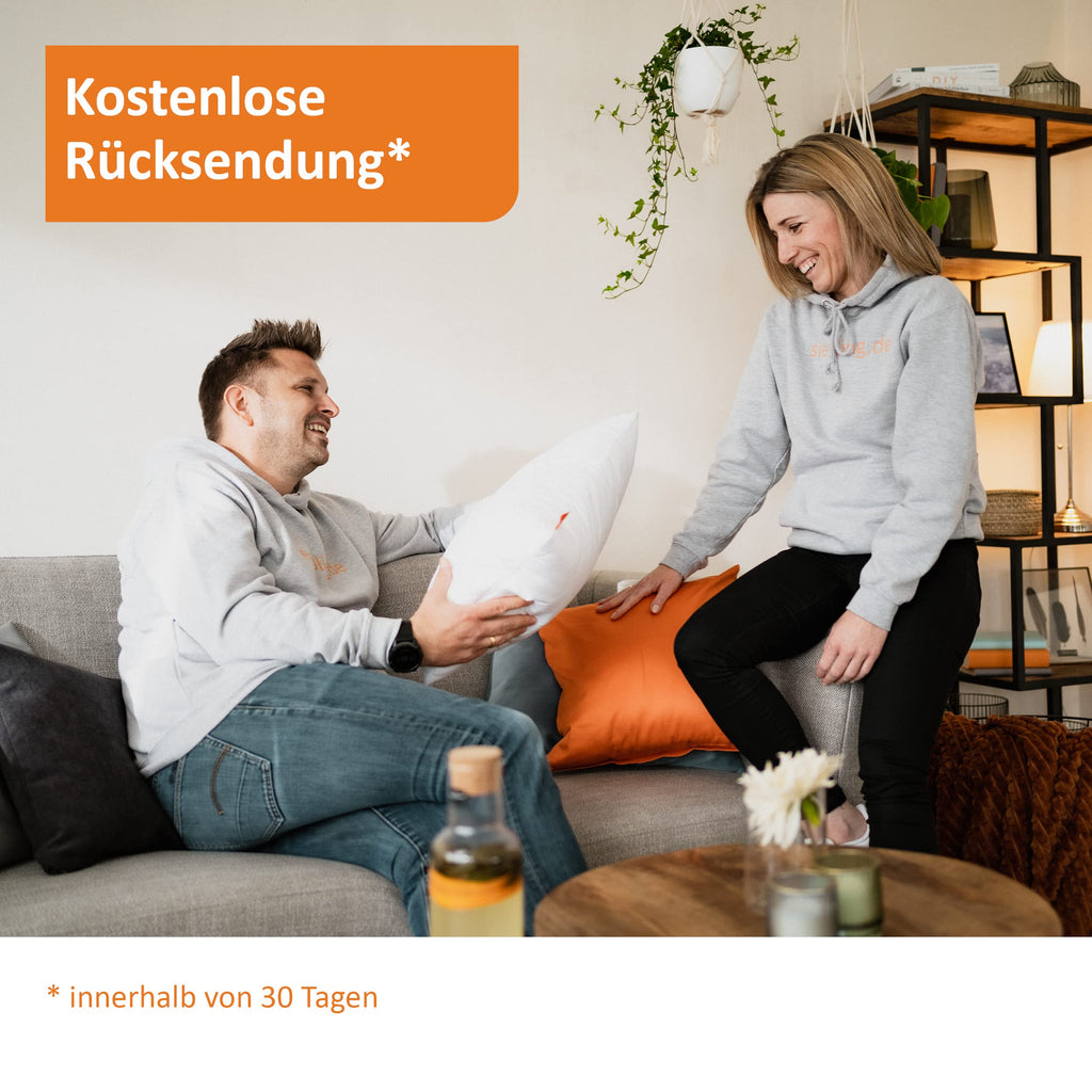 sleepling Seitenschläferkissen 40 x 145 cm, Body Pillow, langes Kissen mit Bezug aus 100 % Softer Mikrofaser, Schlafkissen Seitenschläfer, Füllmengengarantie, 60 Grad waschbar, Ökotex