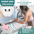 Kidiz® Babybett Reisebett Kinderreisebett klappbar mit Matratze & Räder 120x60, Seiteneingang, Wickelauflage, Moskitonetz & Tragetasche Baby Beistellbett Kinderbett ab Geburt bis 15 kg Grau