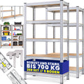 Monzana 2X Schwerlastregal 170x75x30cm 350kg 5 MDF-Platten Regal Lagerregal Kellerregal Steckregal Werkstattregal