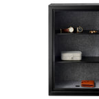 Amazon Basics Safe, feuerfest, mit programmierbarem elektronisch Tastenfeld, 60 l Volumen, schwarz, 43 cm B x 35 cm T x 66 cm H