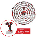 Einhell Akku-Bohrschrauber TE-CD 18/40 Li-Solo Power X-Change (Lithium-Ionen, 18 V, 40 Nm max. Drehmoment auf 21 Stufen, 2-Gang-Getriebe zum Bohren + Schrauben, Drehzahl-Elektronik, LED-Licht)