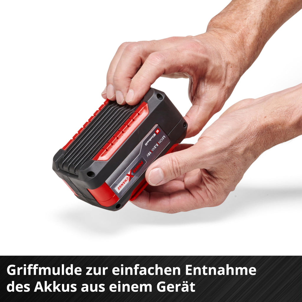 Original Einhell Akku PXC-Twinpack 5,2 Ah Power X-Change (Li-Ion, 18 V, 2X 5,2 Ah-Akkus, universell für alle PXC-Geräte, proaktives Batteriemanagement, angepasste Ladezyklen)