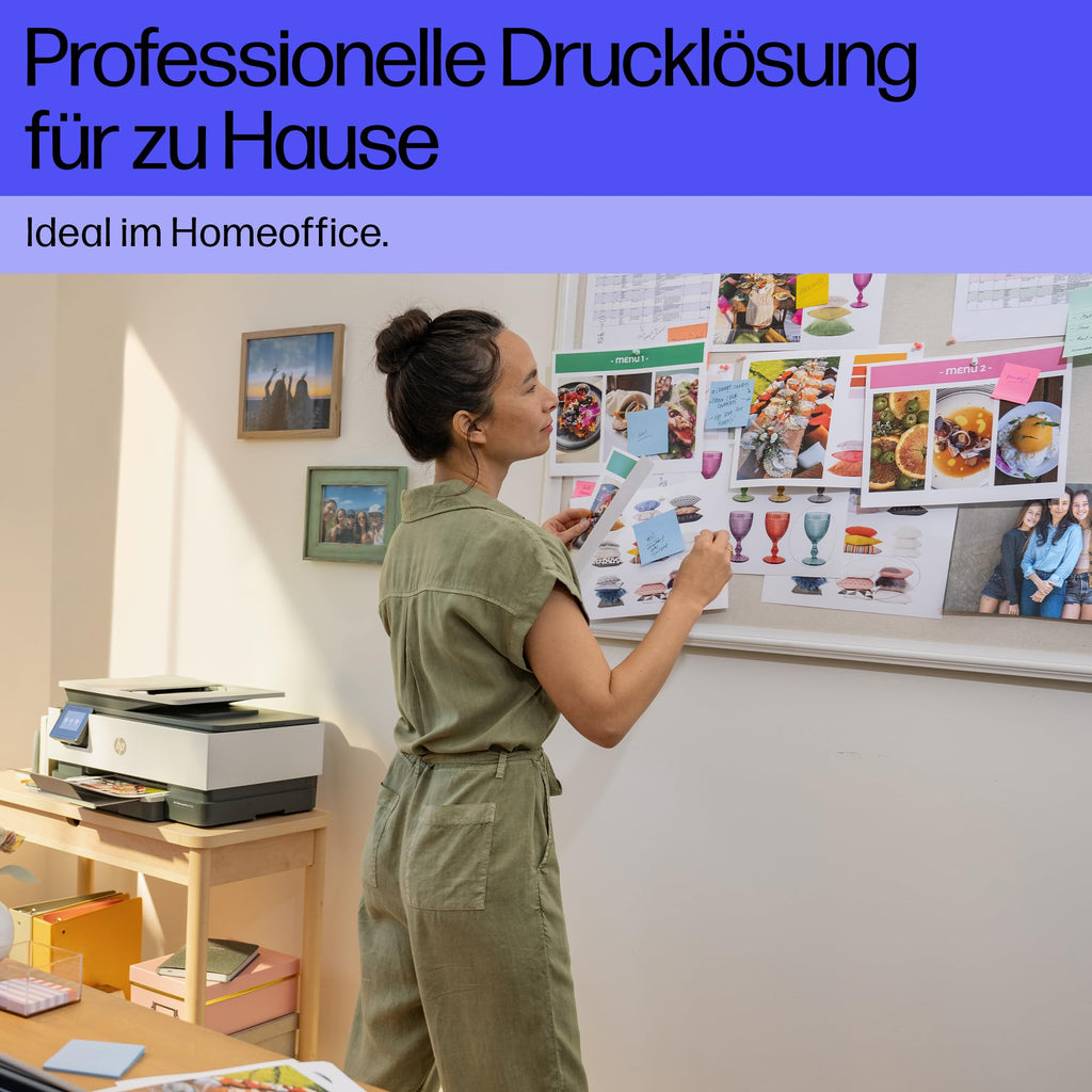 HP OfficeJet Pro 8122e Multifunktionsdrucker, 6 Monate gratis drucken Instant Ink inklusive, Drucker, Scanner, Kopierer, Fax, WLAN, LAN, Duplex, ePrint, Airprint, Basalt