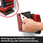 Einhell Akku-Faustschleifer TE-OS 18/113 3X Li-Solo Power X-Change (18 V, Schwingschleifer, 3x wechselbare Schleifplatten, 1,8 mm Schwingkreis, inkl. Zubehör ohne Akku)