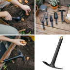 Fiskars Gartenwerkzeuge-Set, 3-teilig, Xact Unkrautstecher, Rostfreier Stahl/Kunststoff, Solid-Kombihacke und -Blumenkelle, Glasfaserverstärkter Kunststoff, Schwarz/Orange, 1077307