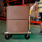 STANLEY klappbarer Plattformwagen, Tragkraft 200Kg, SXWTI-PC511, Transportwagen, Lagerwagen, Paketwagen, Plattformabmessungen 90x61cm, Schiebebügelwagen, Anti-Rutsch Plattform, platzsparend verstaubar