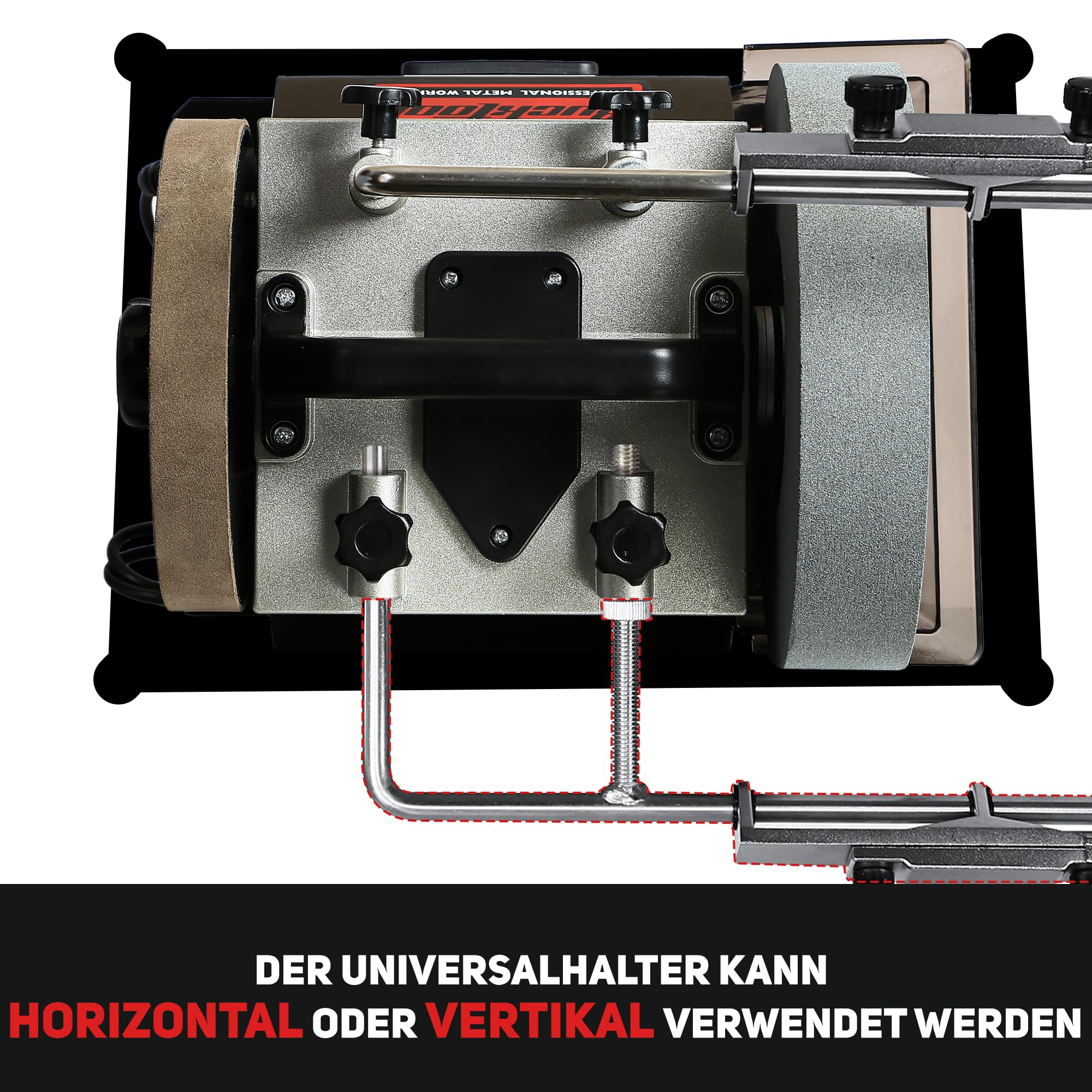 BUCKTOOL 250mm Nassschleifmaschine mit variabler Geschwindigkeit, Nass-Schleifmaschine, SCM8103