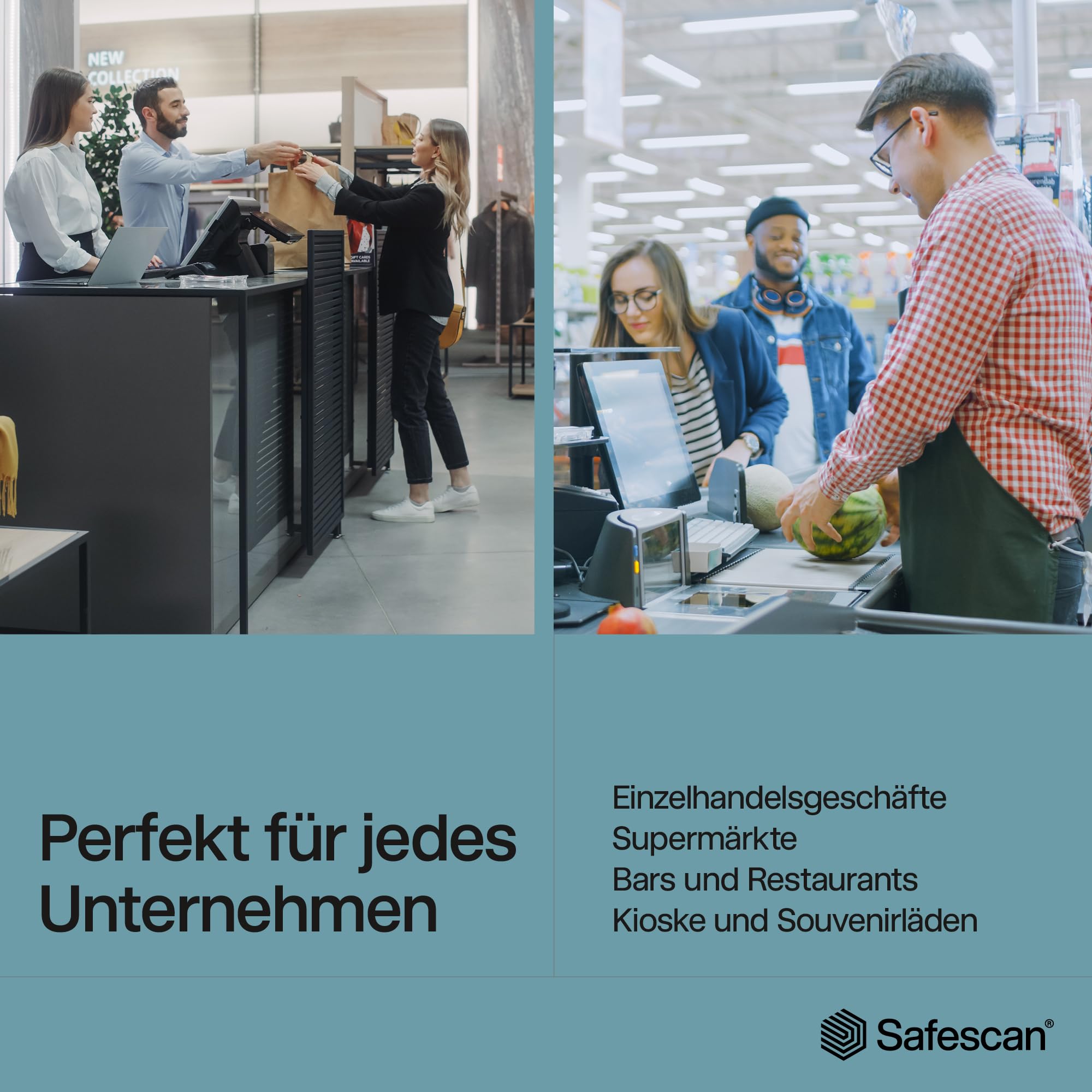 Safescan 185-S automatischer Geldscheinprüfer zur schnellen Überprüfung von Geldscheinen - Inklusive US Dollar - Falschgeldprüfgerät mit 7-facher Echtheitsprüfung - 100% genauer Geldscheinprüfer