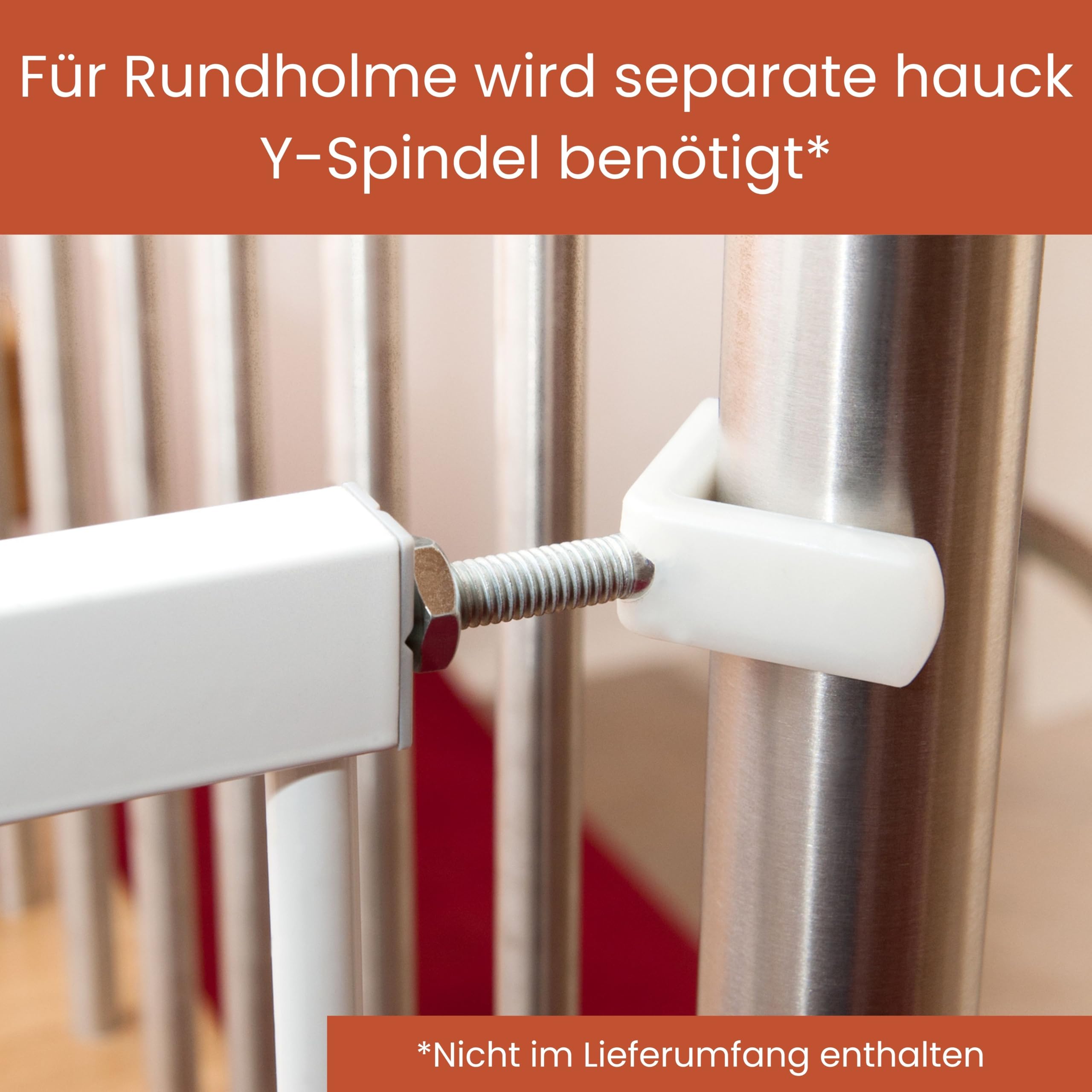 hauck Open N Stop KD + 21 cm Verlängerung, Weiß - Schutzgitter für Türen & Treppen, Breite Verstellbar 96-101 cm, 77 cm Hoch, ohne Bohren, für Kinder & Hunde, Einhändiges Öffnen in beide Richtungen