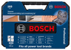 Bosch Professional 103tlg. Bohrer- und Bit Set Titanium Box (für Holz, Stein und Metall, Zubehör Bohr- und Schraubwerkzeuge)