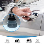 Freisprecheinrichtung für Auto Bluetooth 5.0, Kfz Kabellose Sonnenblenden-Freisprechanlage mit Lautsprecher Auto Power ON Unterstützung Siri Sprachführung Telefongespräche Unterstützt 2 Telefone