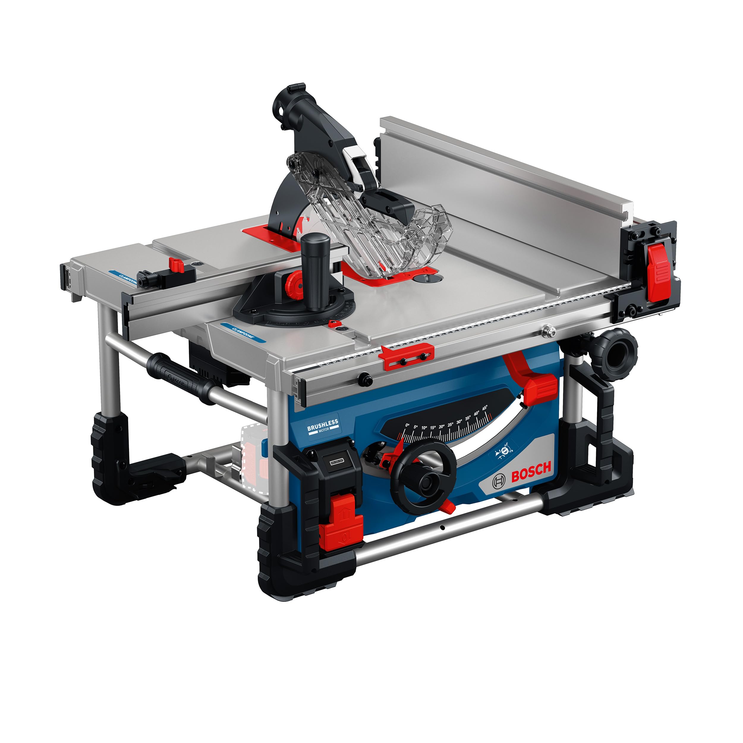 Bosch Professional 18V System Akku-Tischkreissäge GTS 18V-70 (inkl. Sägeblatt Optiline Wood, Winkelanschlag, Schiebestock, Ringschlüssel, Schutzabdeckung, 2x Adapter, Profilschiene, Parallelanschlag)