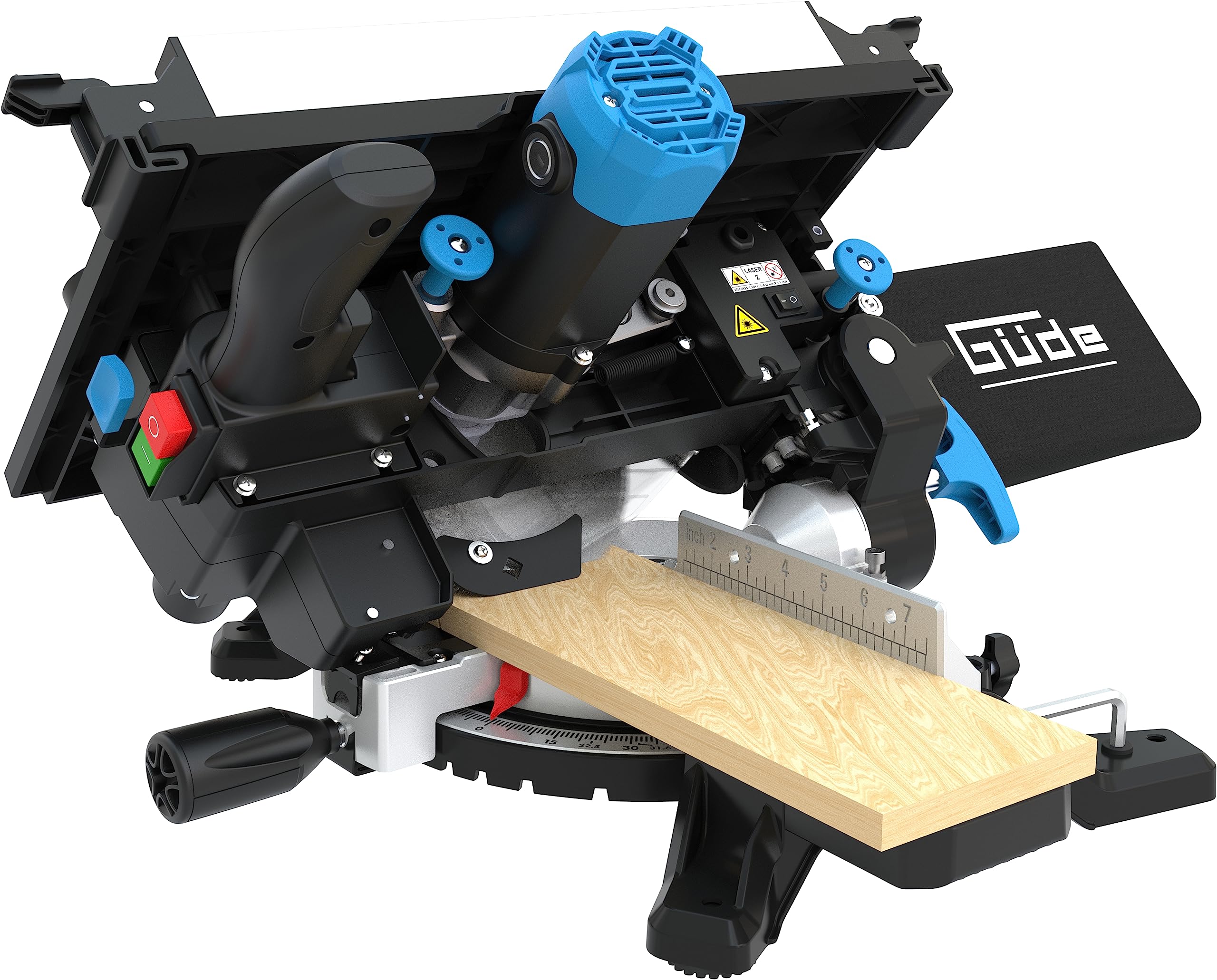 Güde 55270 Tisch- & Kappsäge TKGS 210 (2 in 1, Kapp- und Gehrungssäge & Tischkreissäge, 1500 Watt, 210 mm Sägeblatt, Laser)
