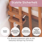babybay Maxi extra großes Beistellbett aus massivem Buchenholz / Kinderbett Höhe stufenlos verstellbar & umweltfreundlich / mitwachsendes Babybett (kernbuche geölt)