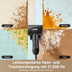 dreame H15S Nass- und Trockensauger, 3-fache Kantenreinigung, KI-Roboterarm, 21.000 Pa Saugkraft, verhedderungsfrei, 90 °C Bürstenreinigung, leise 90 °C Trocknung, flaches 180°-Design, App-Steuerung