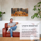 Könighaus Bild Infrarotheizung – Strahlende Wohlfühlmomente – TÜV SÜD - 5 Jahre Garantie - 1200 Watt - Infrarot Wandheizung (Motiv: Feuer)