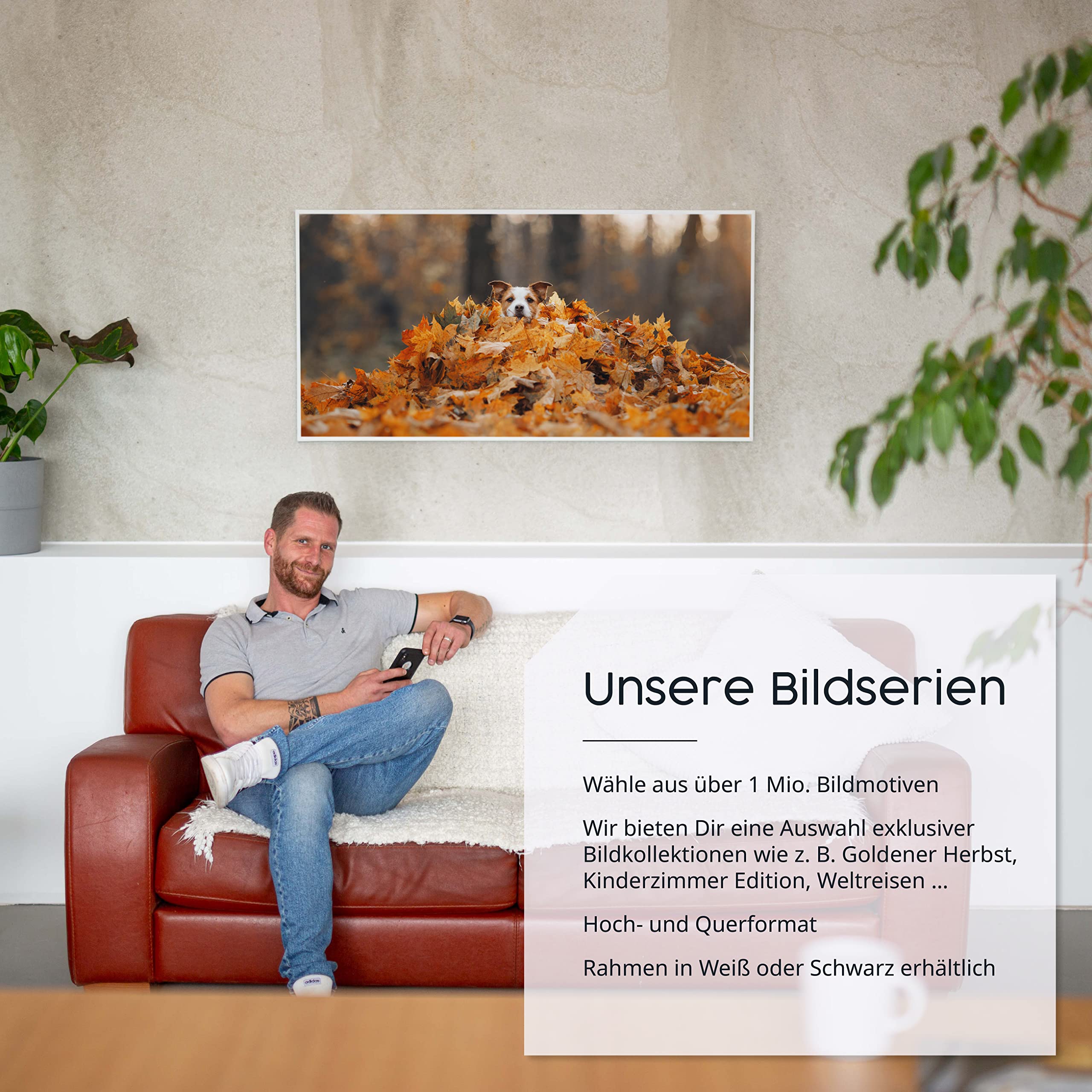 Könighaus Bild Infrarotheizung – Strahlende Wohlfühlmomente – TÜV SÜD - 5 Jahre Garantie - 1200 Watt - Infrarot Wandheizung (Motiv: Feuer)
