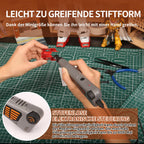 Bucasso Schnurloser Stiftschleifer, variable Geschwindigkeit, Mehrzweck-Elektrowerkzeug zum Schleifen, Polieren, Finishing, DIY-Handwerk (GRAU)