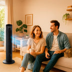 MEDION E11 TF Turmventilator mit Fernbedienung (3 Geschwindigkeitsstufen, leiser Schlafmodus, 45 Watt Leistung, 60° horizontale Oszillation, Timer, MD12067) schwarz