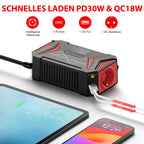 Reiner Sinus wechselrichter 12v auf 230v/BESTEK 300W stromwandler 12 auf 230/steckdose Auto Adapter/Auto wechselrichter,Inverter,inkl. Kfz Zigarettenanzünder Stecker