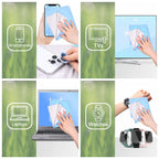 Übergroße Mikrofaser-Reinigungstücher XL - 5er Pack - 12 x 12 Zoll - Doppelseitige Reinigungstücher - Mikrofaser- und Wildledertuch für Smartphones, LCD-Fernseher, Tablets, Laptop-Bildschirme