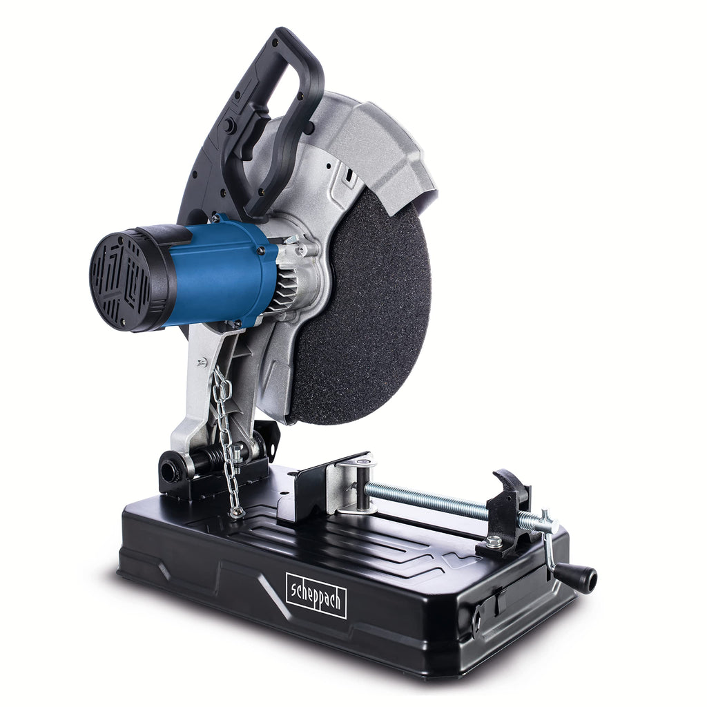 Scheppach Trennschneider MT150 Metallsäge Metall Kappsäge mit Softstart Gehrungssäge | Schnitthöhe max. 115mm | 2600W Leistung | 4200 min-1 | Trennscheibe Ø 355 x 25,4 mm | Neigungswinkel 0-45°