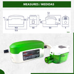 GOLDMAN SERVICE Kondensatpumpe Mini Ultra Silent Automatische Kondensatpumpe für Abfluss und Ablassen von Wasser in der Klimaanlage, Split, Durchfluss 18 Liter/Stunde