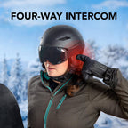 Sena Snowtalk 2 - Universal Bluetooth Headset für Ski- und Snowboardhelme mit integriertem drahtlosem Intercom