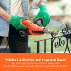 BLACK+DECKER 350W, 13mm Feilenschleifer mit 3 Schleifbändern & Staubsammelsystem, KA900E-QS