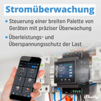 Shelly Pro 4PM | WLAN & LAN 4-Kanal-Relais Schalter mit Leistingsmessung - 40A | DIN-Schiene | Alexa & Google Home | iOS Android App | Fernsteuerung | Hausautomation | Kein Hub Erforderlich