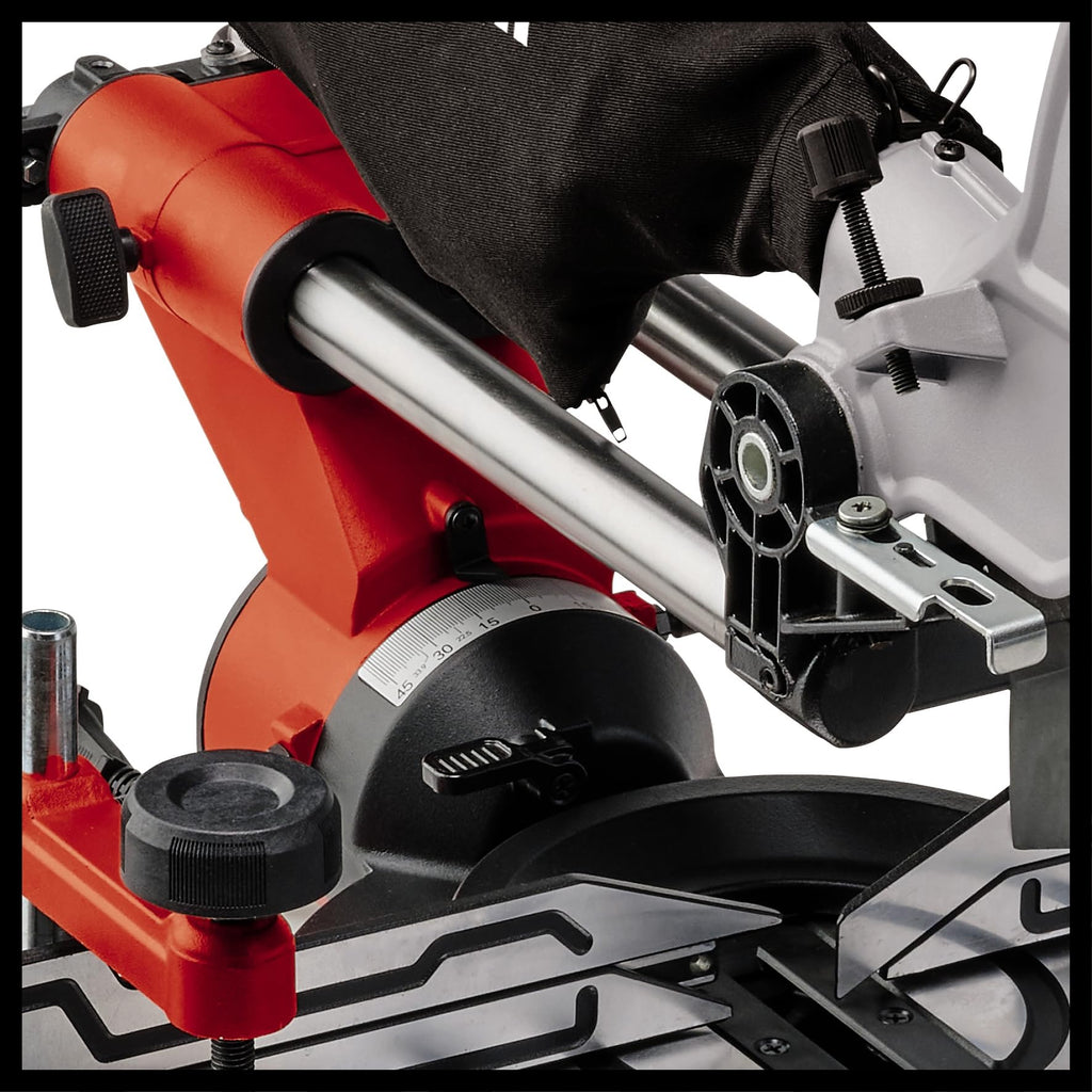 Einhell Zug-Kapp-Gehrungssäge TE-SM 10 L Dual (2.100 W, Ø 254 mm Sägeblatt, 305 mm Schnittbreite, 85 mm Schnitttiefe, Schnittlinienlaser, beidseitige Sägekopfneigung)