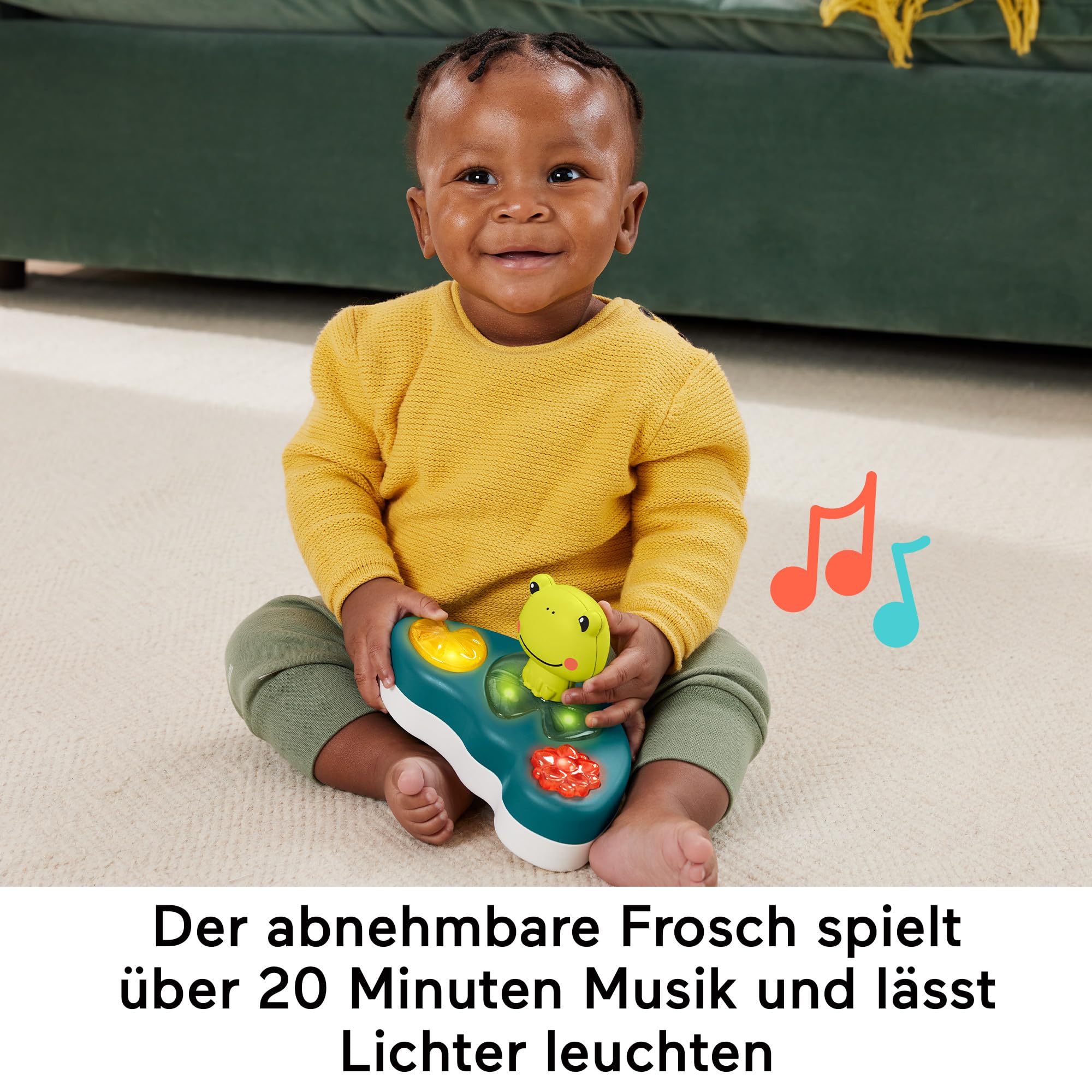 Fisher-Price Wippe kunterbunter Jumperoo Spielcenter mit Musik, Lichtern, Geräuschen und Lernspielzeug, HNX59