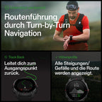 Polar Grit X Pro – GPS-Multisportuhr – Strapazierfähigkeit auf Militärstandard, Saphirglas, Pulsmessung am Handgelenk, Lange Akkulaufzeit, Navigation – Ideal für Outdoorsport, Geländelauf, Wandern