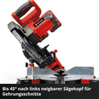 Einhell Akku-Zug-Kapp-Gehrungssäge TE-SM 36/10 L Li-Solo Power X-Change (36 V, max. 85 mm x 340 mm Schnitttiefe/-breite, Ø 254 mm Sägeblatt, neigbarer Sägekopf, ohne Akku)