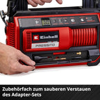 Einhell Akku-Kompressor PRESSITO 18/25 Power X-Change (18 V, max. 11 bar, inkl. 3-tlg. Adapter-Set, inkl. 71 cm Hochdruckschlauch und 1,6 m Niederdruckschlauch, ohne Akku)